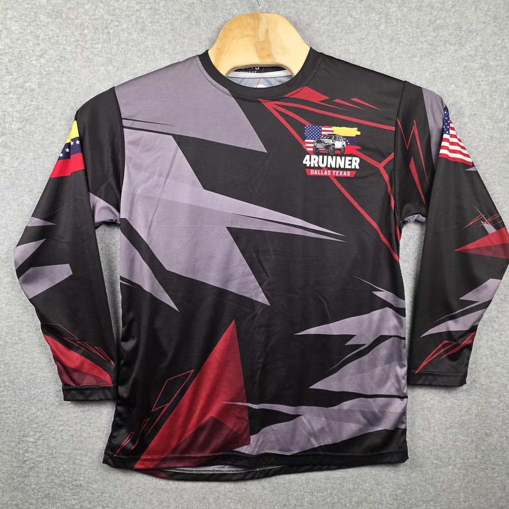 4Runner Dallas Texas Shirt Mens Small Black Racing Jersey Long Sleeve Daniel Gil